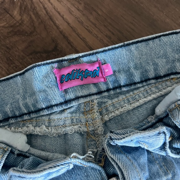 Edikted button fly wide leg jeans - Picture 2 of 7